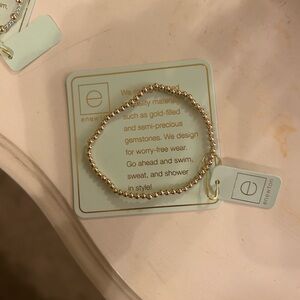 E Newton Gold Beaded Bracelet